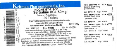 Label Image For 50 mg (Setraline 50mg Label)